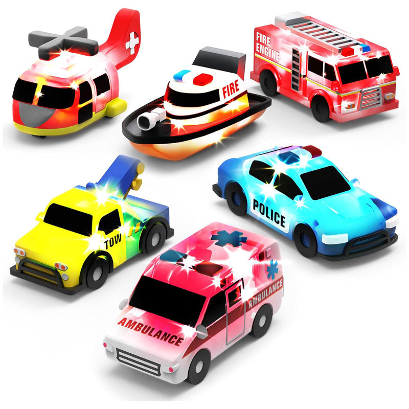 【🎁Vánoční nabídka🎄】🚒🚑 Set od 6 svijetlećih autića za hitne slučajeve! 🚓💦