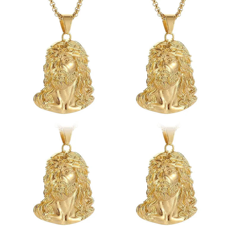 【🎁Božićna ponuda🎄】Ogrlica s privjeskom koji prikazuje Isusov lik