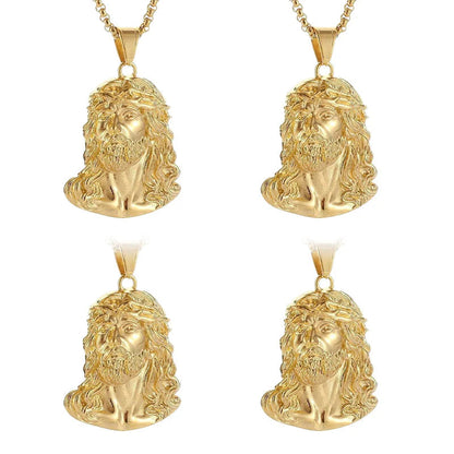 【🎁Božićna ponuda🎄】Ogrlica s privjeskom koji prikazuje Isusov lik