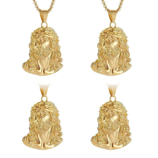 【🎁Božićna ponuda🎄】Ogrlica s privjeskom koji prikazuje Isusov lik