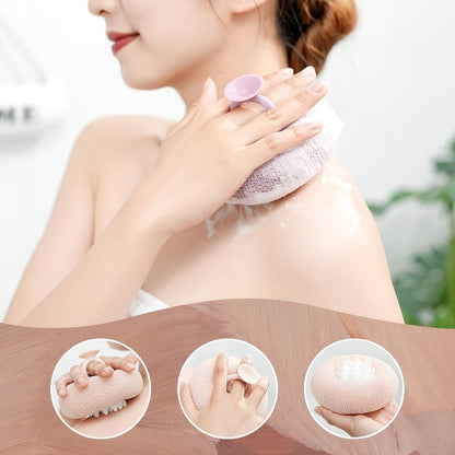 【🎁Božićna ponuda🎄】Piling spužva za tuširanje s vakuumskom čašicom u obliku suncokreta（🔥Kupi 1 dobi 1 gratis🔥）