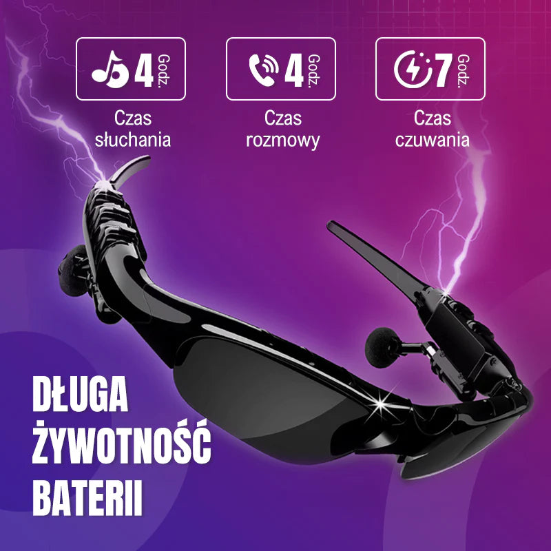 Bezprzewodowe sportowe okulary Bluetooth z polaryzacją