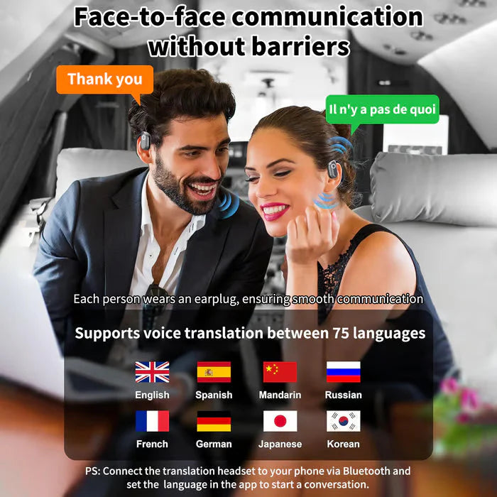 【🎁Božićna ponuda🎄】Bežične OWS Bluetooth 5.4 slušalice s AI prevođenjem (odgovaraju iOS i Android)