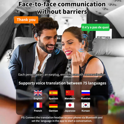 【🎁Božićna ponuda🎄】Bežične OWS Bluetooth 5.4 slušalice s AI prevođenjem (odgovaraju iOS i Android)