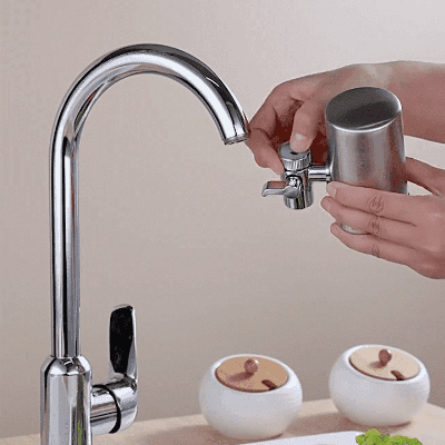 Pročišćivač vode od nehrđajućeg čelika 304 💧 Izdržljiv materijal, dug vijek trajanja i čista voda svaki dan.