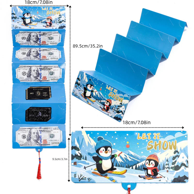 【🎁Božićna ponuda🎄】Božićno iznenađenje, božićne čestitke sa skrivenim novcem