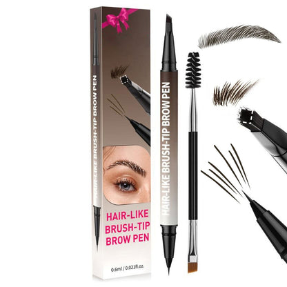 2-u-1 olovka za obrve za mikroblading s besplatnom četvrtastom četkicom