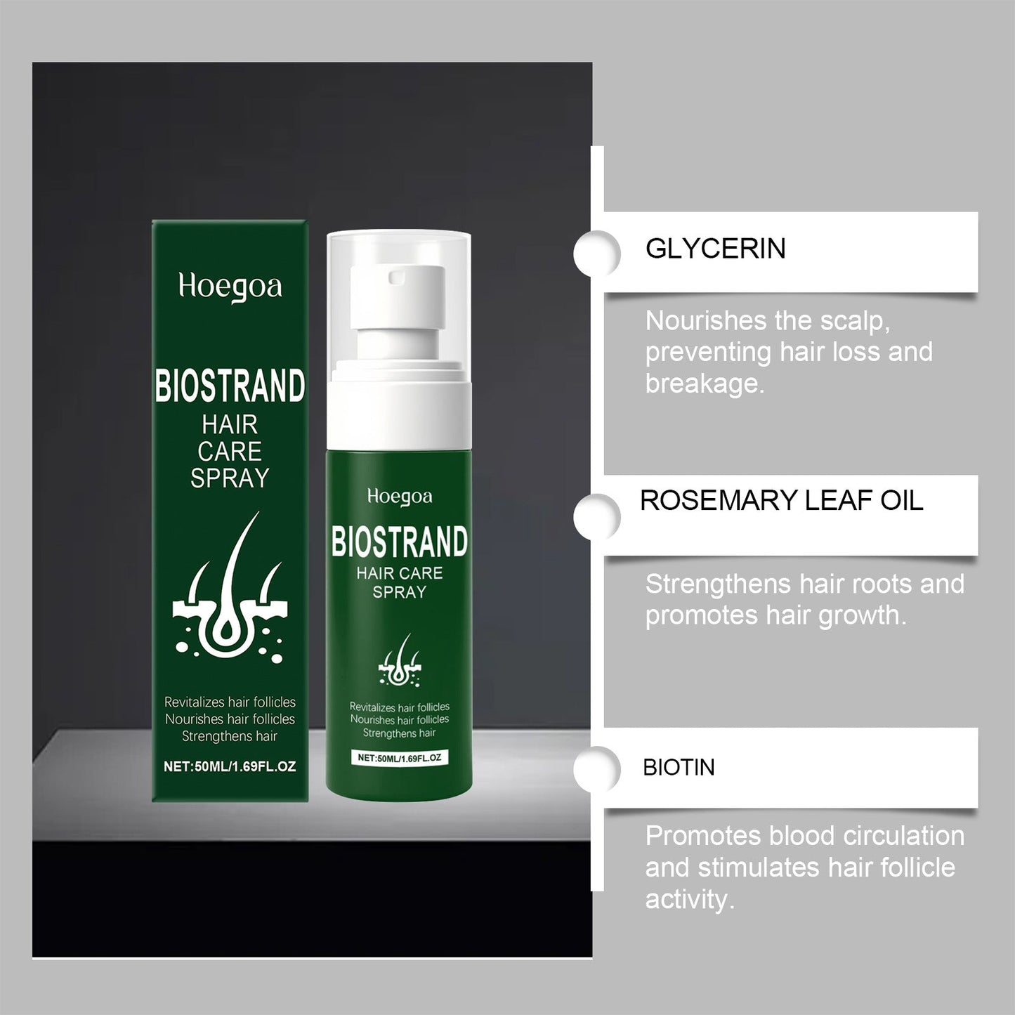 （🔥Kupite 1, dobijte 1 gratis🔥）BioStrand sprej za rast kose