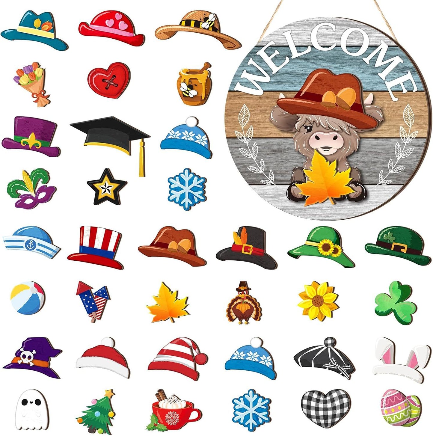 【🎁Božićna ponuda🎄】Božićni Halloween IDY drveni ukras