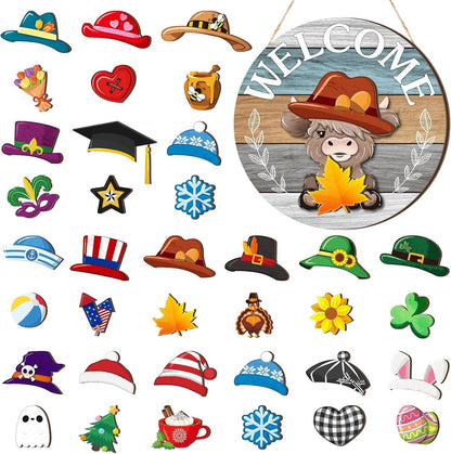 【🎁Božićna ponuda🎄】Božićni Halloween IDY drveni ukras