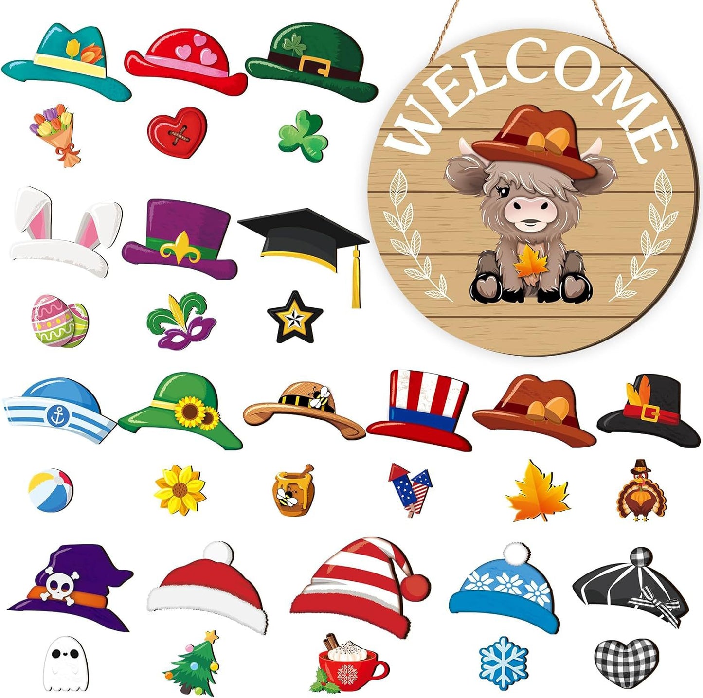 【🎁Božićna ponuda🎄】Božićni Halloween IDY drveni ukras