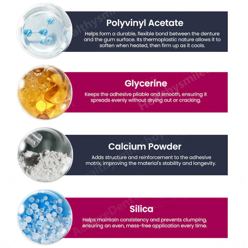 【🎁Božićna ponuda🎄】AdhereDent termoplastično ljepilo za proteze, trajna retencija proteza