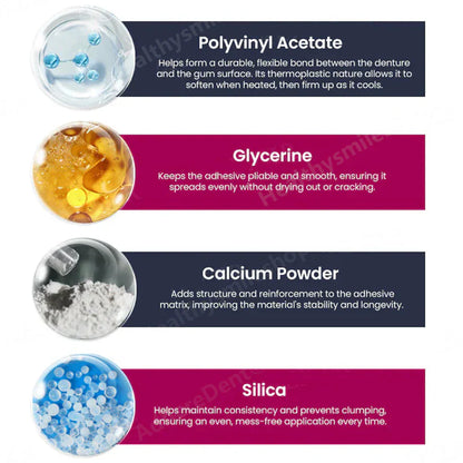 【🎁Božićna ponuda🎄】AdhereDent termoplastično ljepilo za proteze, trajna retencija proteza