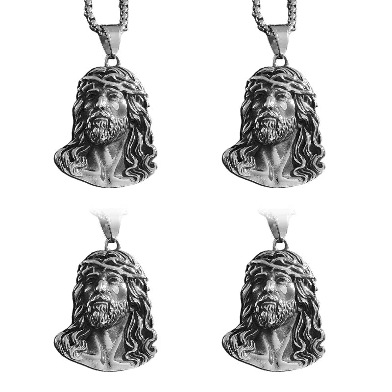 【🎁Božićna ponuda🎄】Ogrlica s privjeskom koji prikazuje Isusov lik