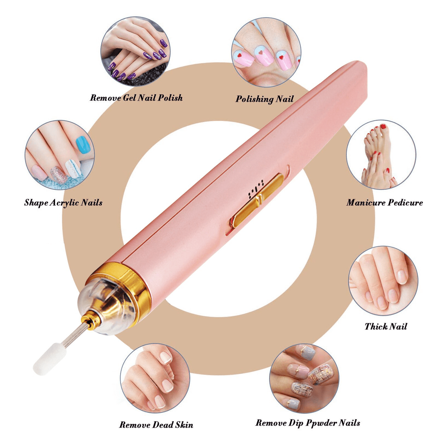 ELEKTRIČNI PROFESIONALNI STROJ ZA NOKTE, SET ZA MANIKURU
