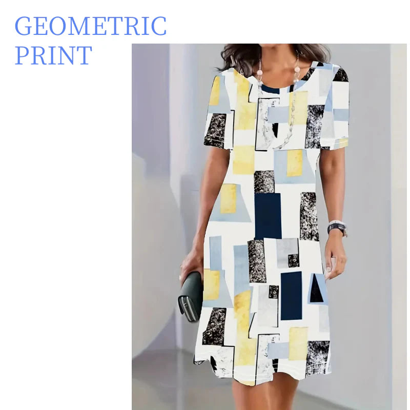 Elegantna haljina s printom