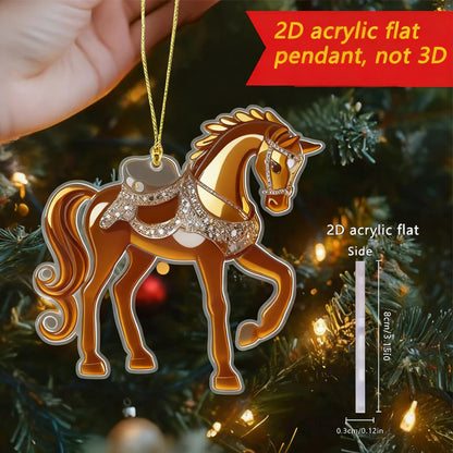 【🎁Božićna ponuda🎄】Akrilni privjesak u obliku konja（🔥Kupi 1 dobi 1 gratis🔥）