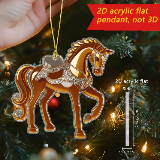 【🎁Božićna ponuda🎄】Akrilni privjesak u obliku konja（🔥Kupi 1 dobi 1 gratis🔥）