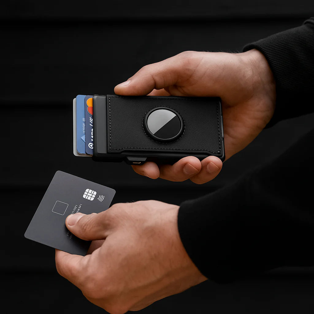 【🎁Božićna ponuda🎄】Muški novčanik s RFID blokiranjem i utorom za AirTag – Ručno izrađen kožni novčanik s držačem za kartice za brzi pristup i velikim kapacitetom