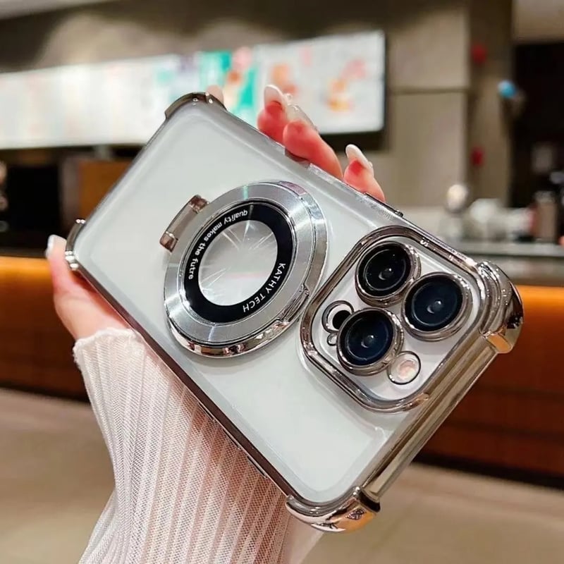 （🔥Kupi 1 dobi 1 gratis🔥）❤️Rasprodaja-🎁- Zaštitna maskica s magnetskim nosačem za iPhone s četiri kuta zračnog jastuka i zaštitom od pada?