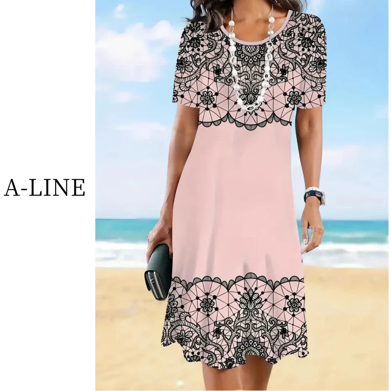 Elegantna haljina s printom