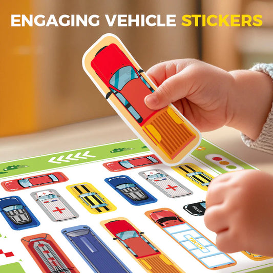 Logička igra slagalice za parkiranje – pametna igračka za bijeg od prometa za djecu | Prijenosna igra za trening mozga