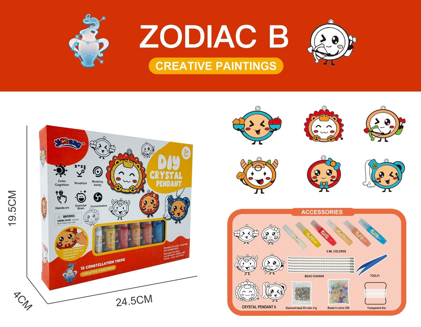 【🎁Božićna ponuda🎄】Set za umjetnost i obrt "uradi sam" s kristalnim bojama