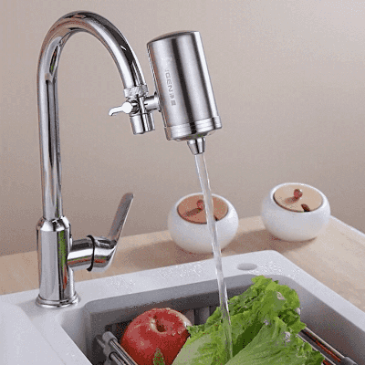 Pročišćivač vode od nehrđajućeg čelika 304 💧 Izdržljiv materijal, dug vijek trajanja i čista voda svaki dan.