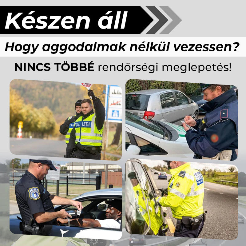 Intelligens Radaros Autós Sebességmérő Detektor