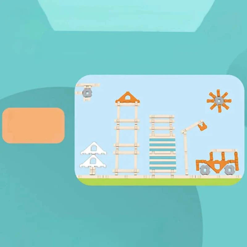 【🎁Božićna ponuda🎄】Edukativne drvene građevne kocke