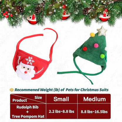 【🎁Božićna ponuda🎄】Slatki božićni kostimi i ukrasi za kućne ljubimce