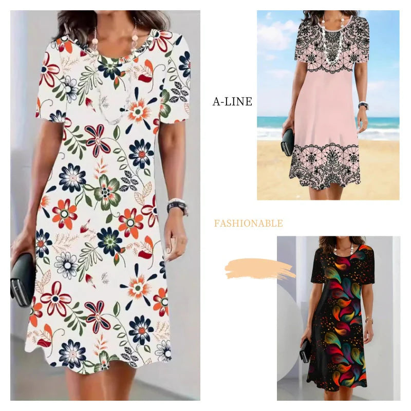 Elegantna haljina s printom