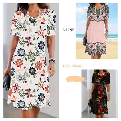 Elegantna haljina s printom