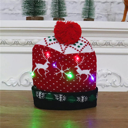【🎁Božićna ponuda🎄】LED pletena božićna kapa