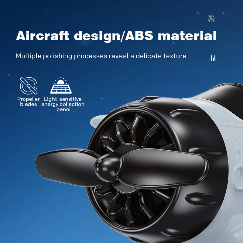 【🎁Božićna ponuda🎄】Božićni ukrasi u obliku aviona na solarni pogon