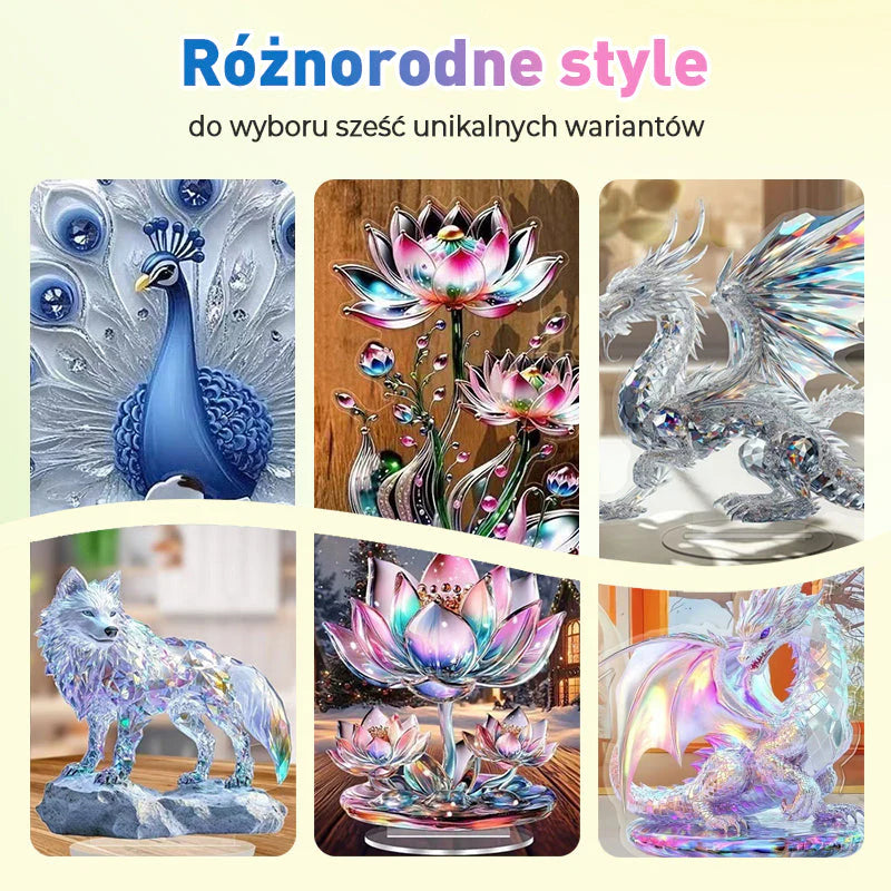 【🎁Božićna ponuda🎄】Šarene akrilne figure životinja za vaš stol（🔥Kupi 1 dobi 1 gratis🔥）