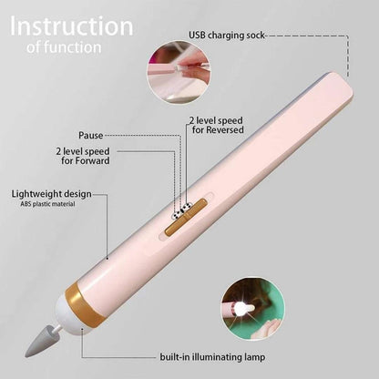 ELEKTRIČNI PROFESIONALNI STROJ ZA NOKTE, SET ZA MANIKURU