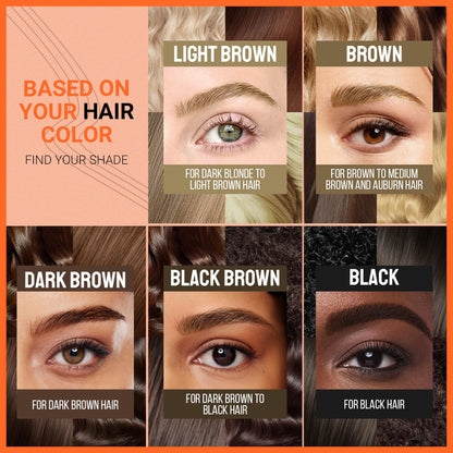 2-u-1 olovka za obrve za mikroblading s besplatnom četvrtastom četkicom