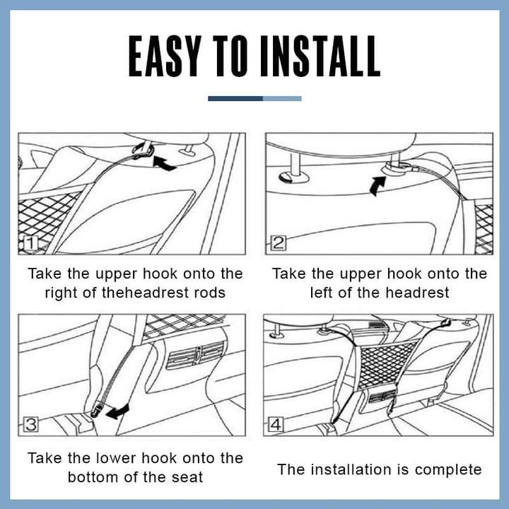 （🐶Izbor slatkih kućnih ljubimaca❤️）Univerzalna elastična mrežasta torba za prtljažnik (troslojna)