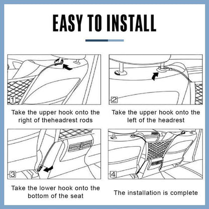 （🐶Izbor slatkih kućnih ljubimaca❤️）Univerzalna elastična mrežasta torba za prtljažnik (troslojna)