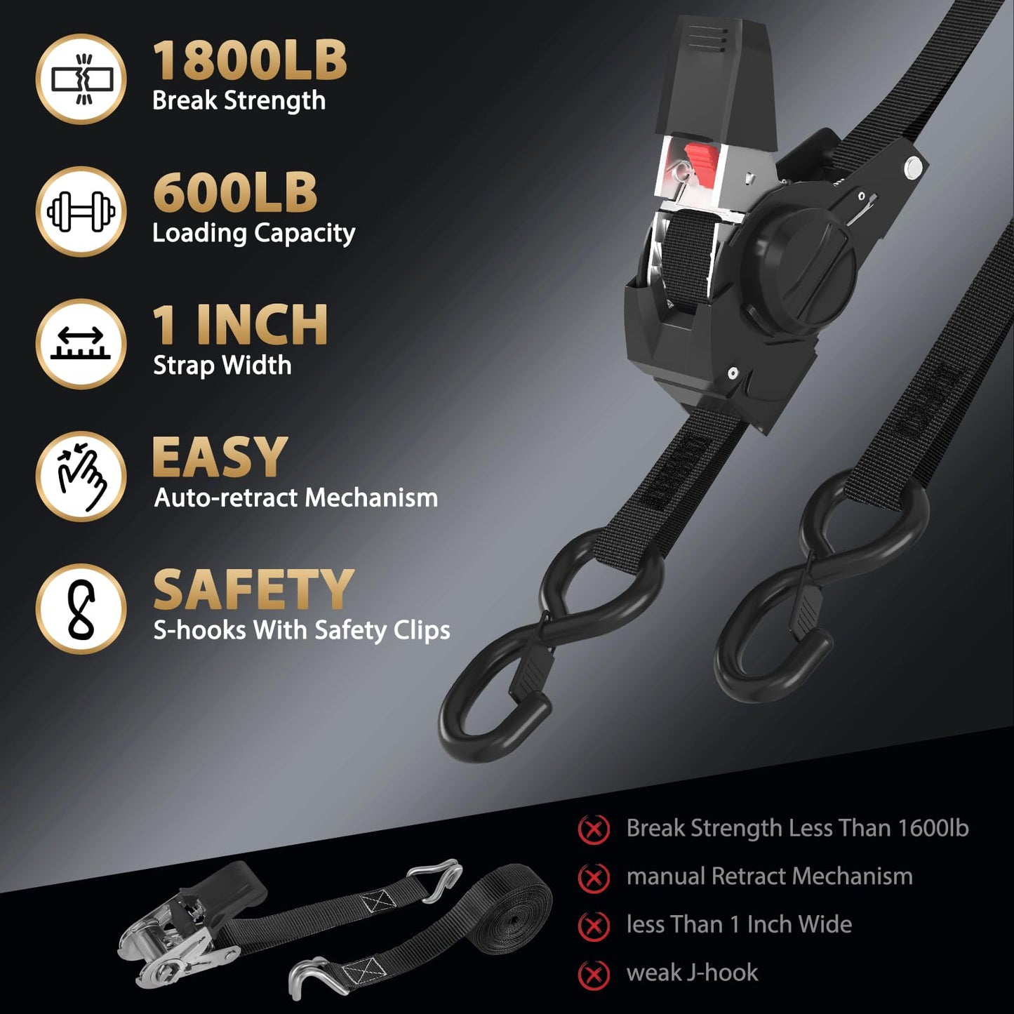 【🎁Božićna ponuda🎄】🔒 Samouvlačivi remen s čegrtaljkom – čvrsto vezivanje bez muke!