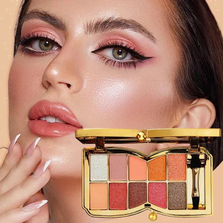 （🔥Kupite 1, dobijte 1 gratis🔥）✨Paleta sjenila za oči s 10 boja i svjetlucavim efektom