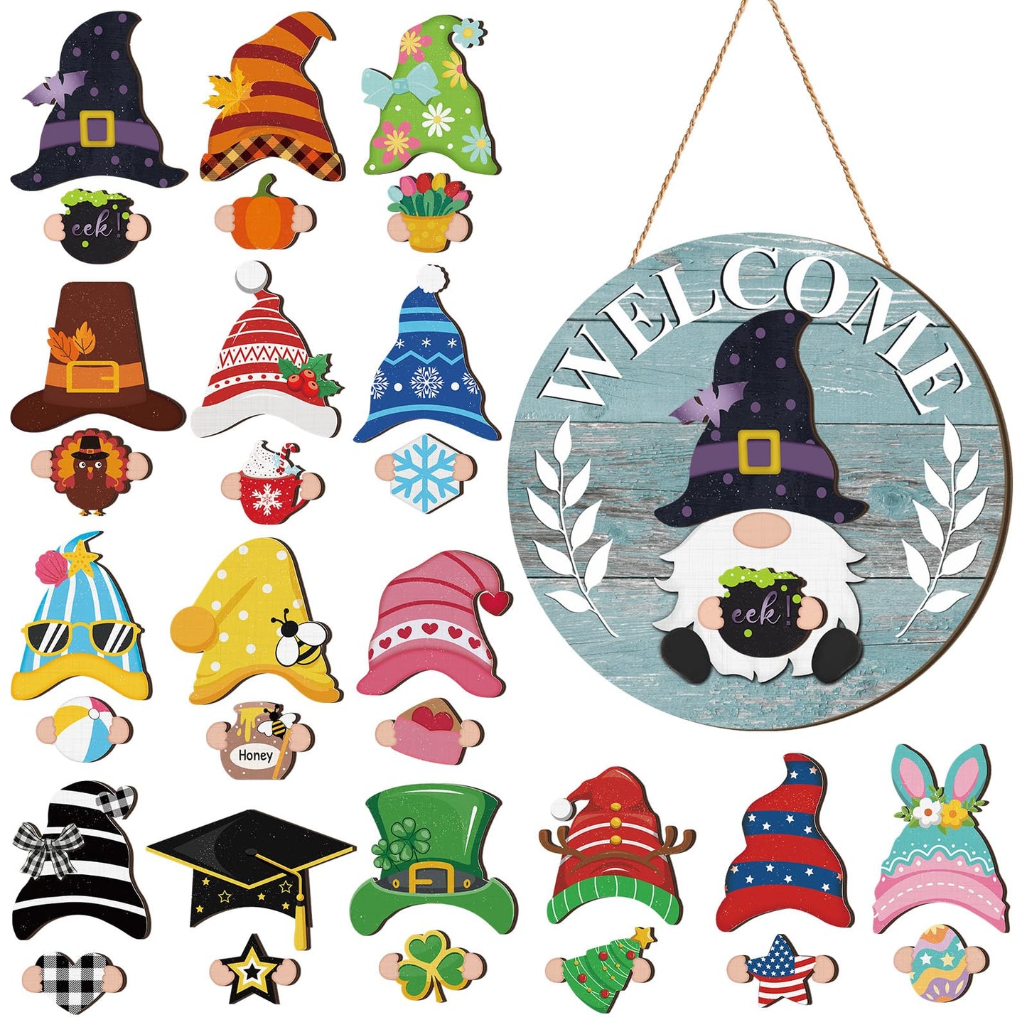 【🎁Božićna ponuda🎄】Božićni Halloween IDY drveni ukras