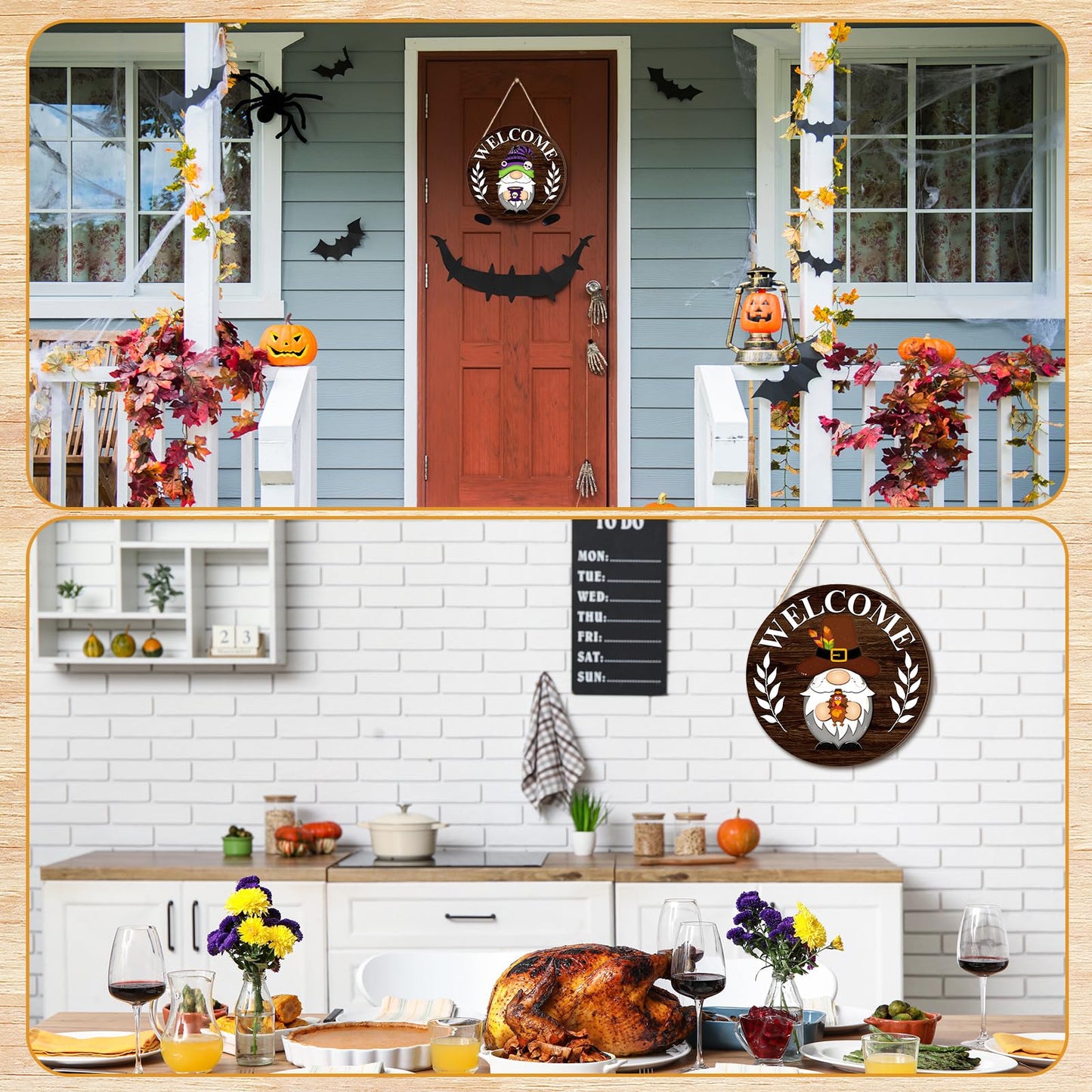 【🎁Božićna ponuda🎄】Božićni Halloween IDY drveni ukras