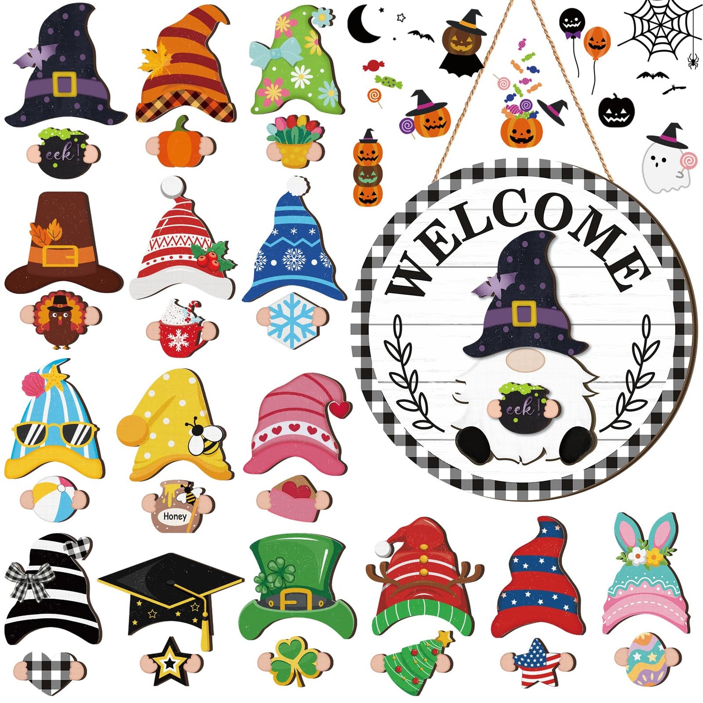 【🎁Božićna ponuda🎄】Božićni Halloween IDY drveni ukras