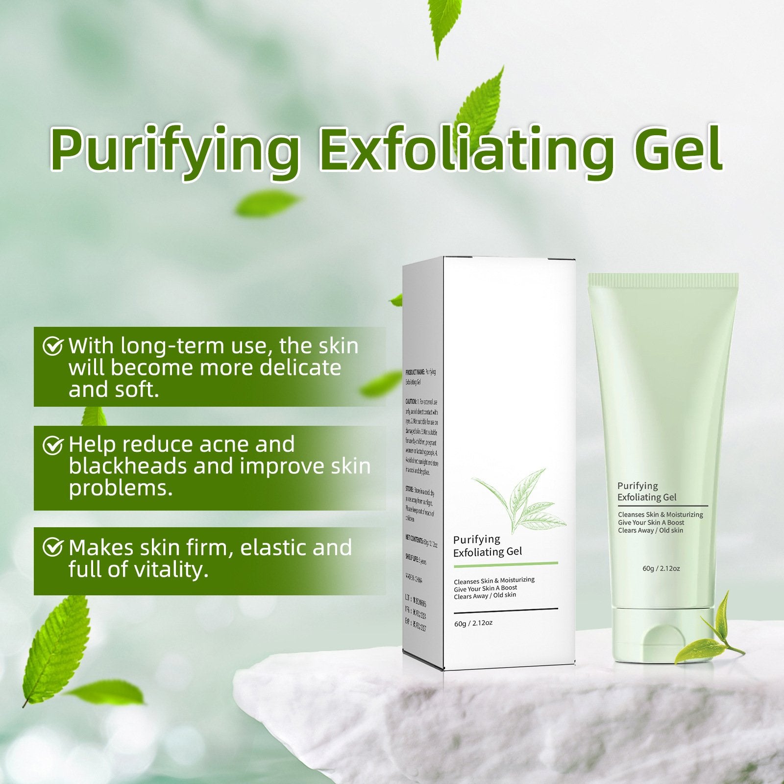 ✨ GreTeam Čistiaci a Exfoliačný Gél（🔥Kupi 1 dobi 1 gratis🔥）