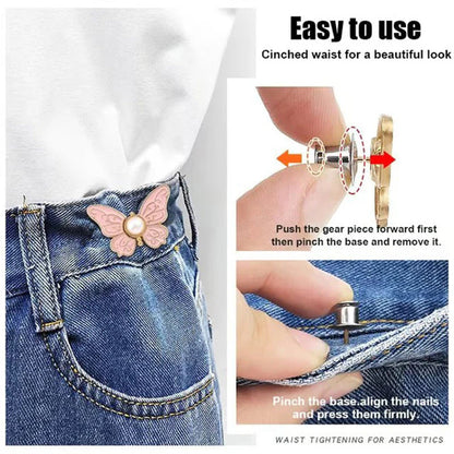 （🔥Kupite 1, dobijte 2 gratis🔥Odvojiva kopča za podešavanje struka u obliku leptira