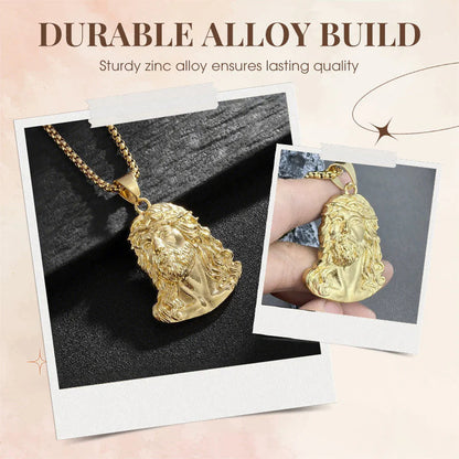 💫 Vjerska ogrlica s likom Isusa — nosi vjeru blizu srca