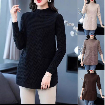 Zimski popust ✨Ženski pulover s dolčevitom srednje duljine