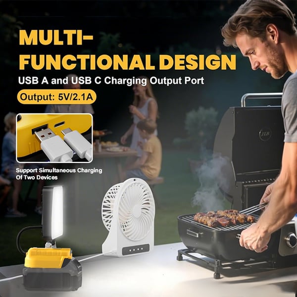 ⚡ Bežična LED radna lampa 3000LM s priključcima za punjenje